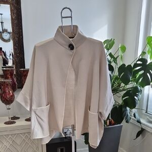 Chic Beige Women's Poncho